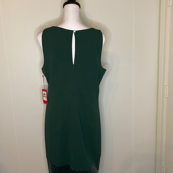 NWT Vince Camuto women’s forrest green sleeveless dress size 14 - Picture 5 of 14